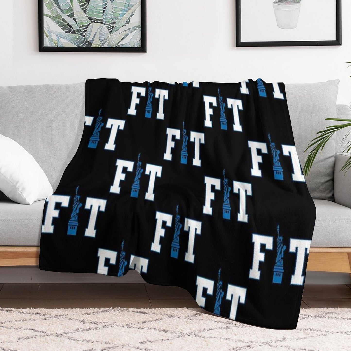 Fashion Institute of Technology New York City Skyline FIT NYC Travel-friendly Throw Blanket