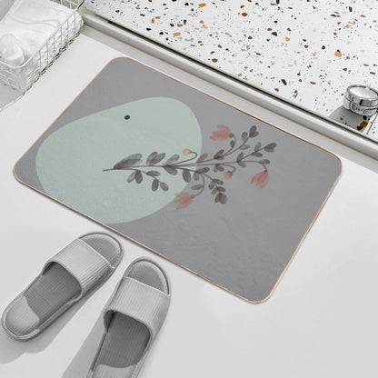 Modern, Neutral, Abstract, Simple Minimal Contemporary Home Decor  Eco-Friendly Bath Mat