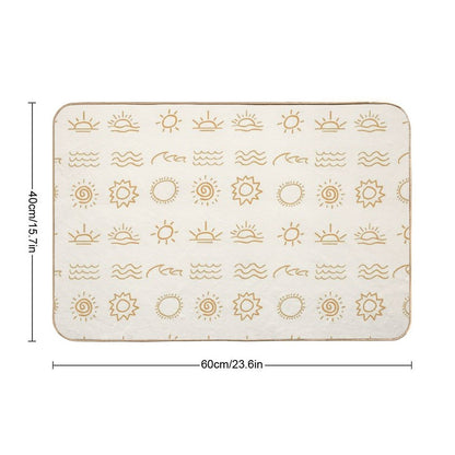 Different Suns Aesthetic  Stain-Proof Bath Mat