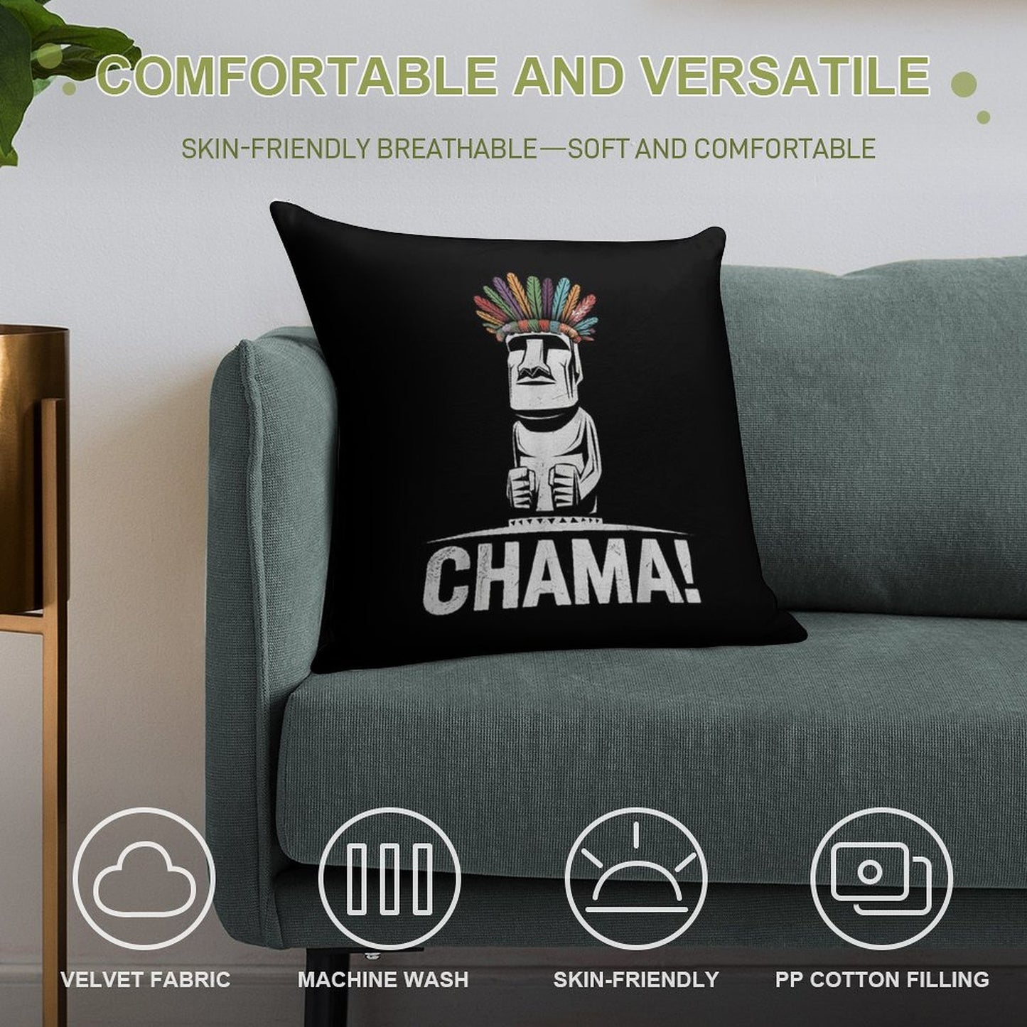 Alex Pereira Chama Poatan Soft Luxury Feel Throw Pillow