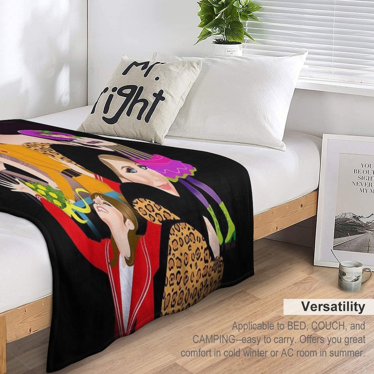 Funny Shrink-resistant Throw Blanket