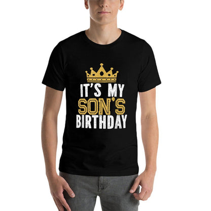It's My Son's Birthday Party Family Matching  Wrinkle-resistant T-Shirt