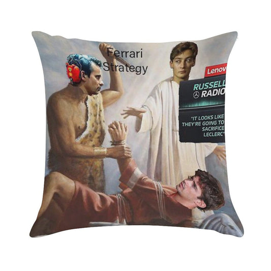 They're Going to Sacrifice Leclerc Soft Easy Maintenance Throw Pillow