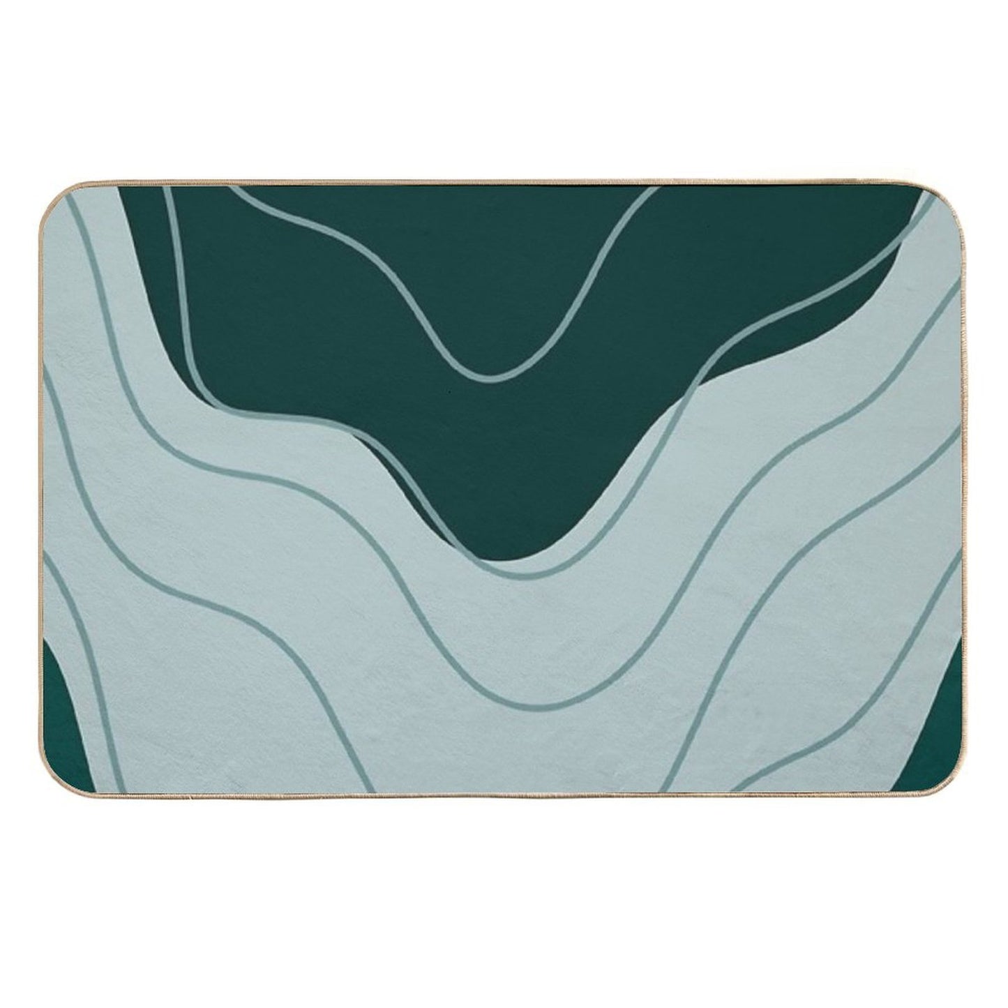 Abstract Minimal 65  Stain-Proof Bath Mat
