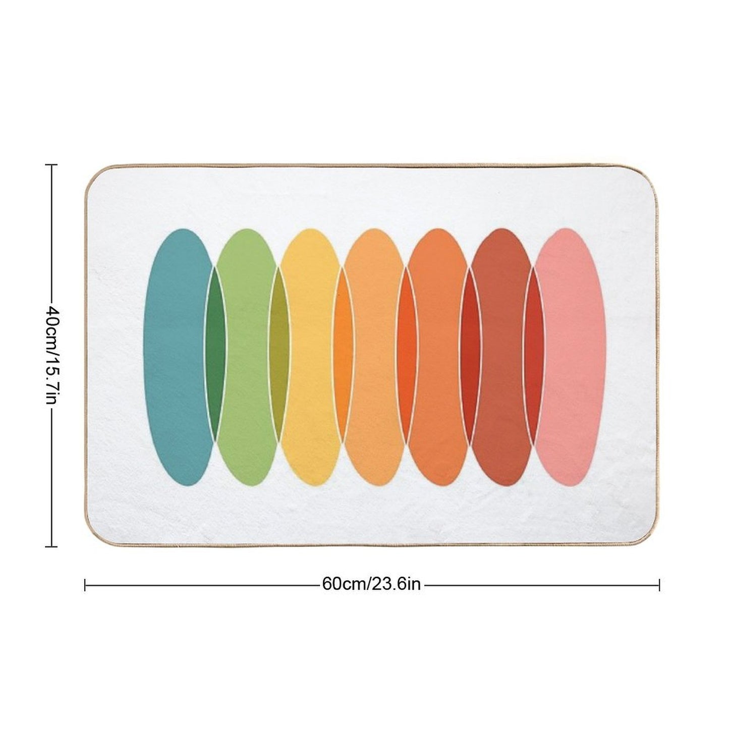Chromatic Horizontal  High-Traffic Bath Mat