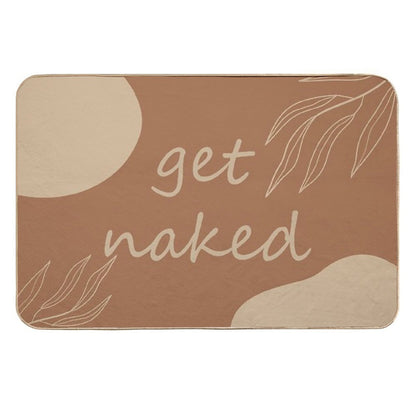 Floral Get Naked  Odorless Bath Mat