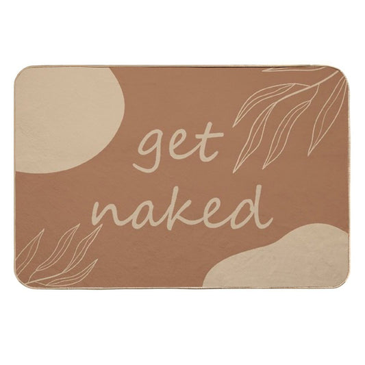 Floral Get Naked  Odorless Bath Mat