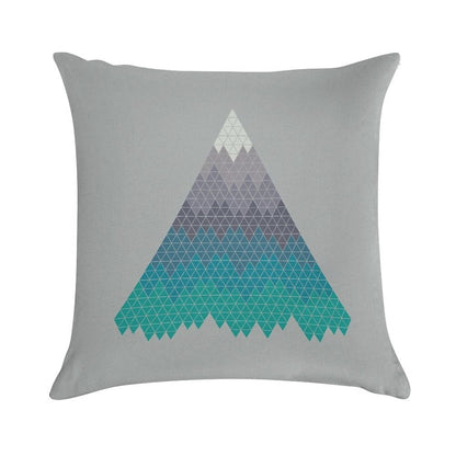 Many Mountains Soft Hidden Zipper Throw Pillow