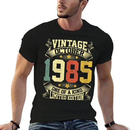 Womens 40 Year Old Gift Vintage Made In October 1985 40th Birthday  Slim-fit Cut T-Shirt