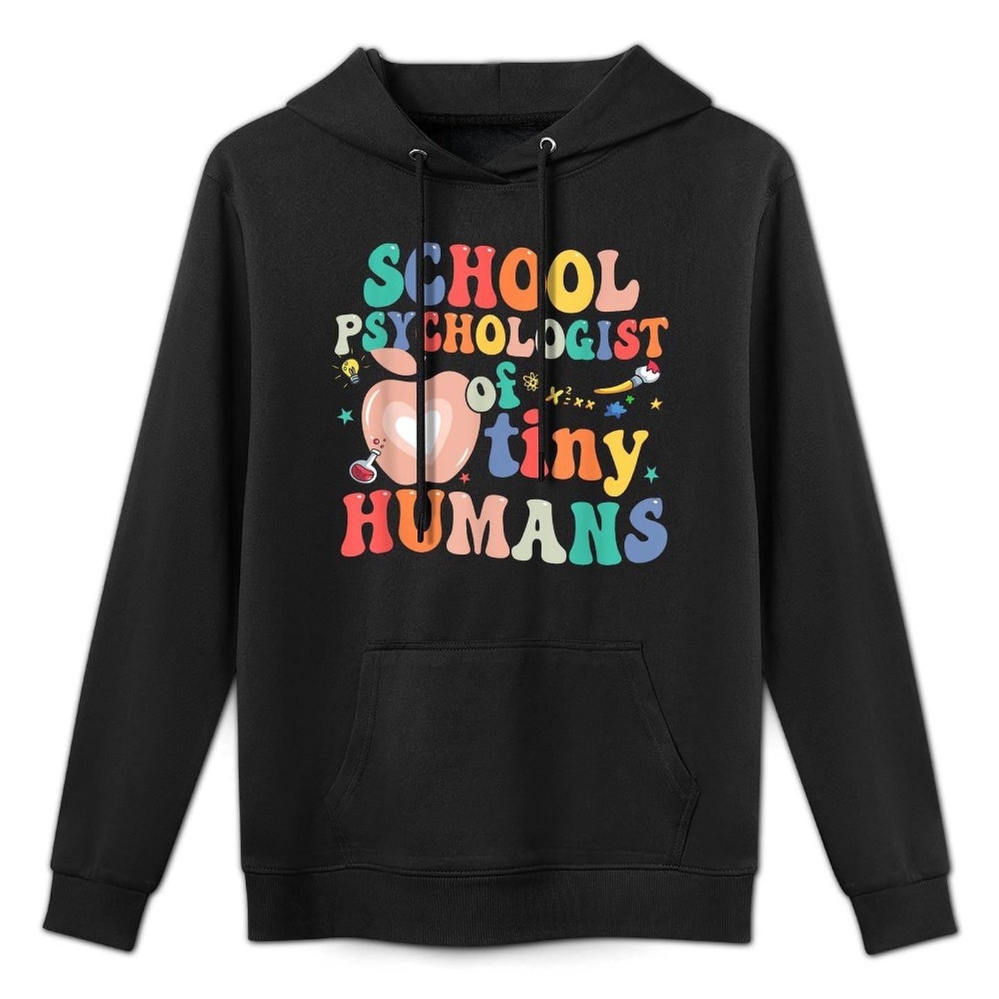 Boho School Psychologist Of Tiny Humans First Day Of School Durable Construction Hoodie