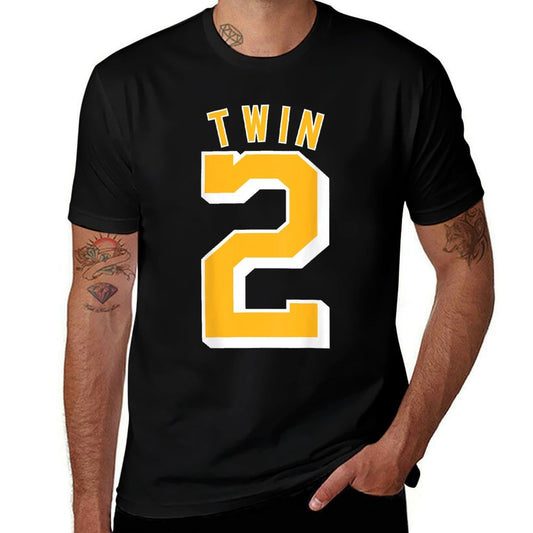 TWIN 2 And TWIN 1 Shirts Matching Adult &amp; Kids Jersey Funny  Breathable T-Shirt