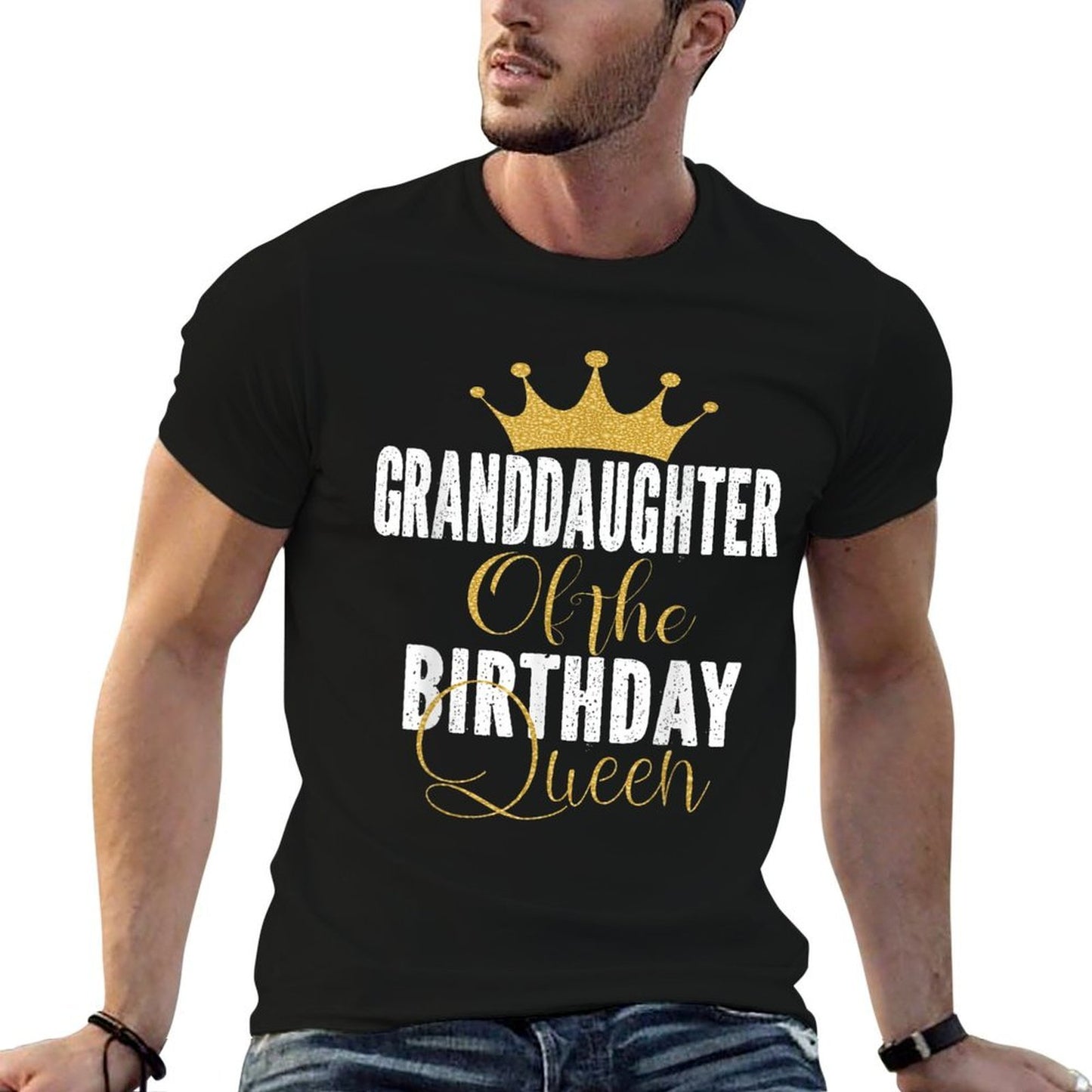 Granddaughter Of The Birthday Queen Women Bday Gift For Her  Durable T-Shirt