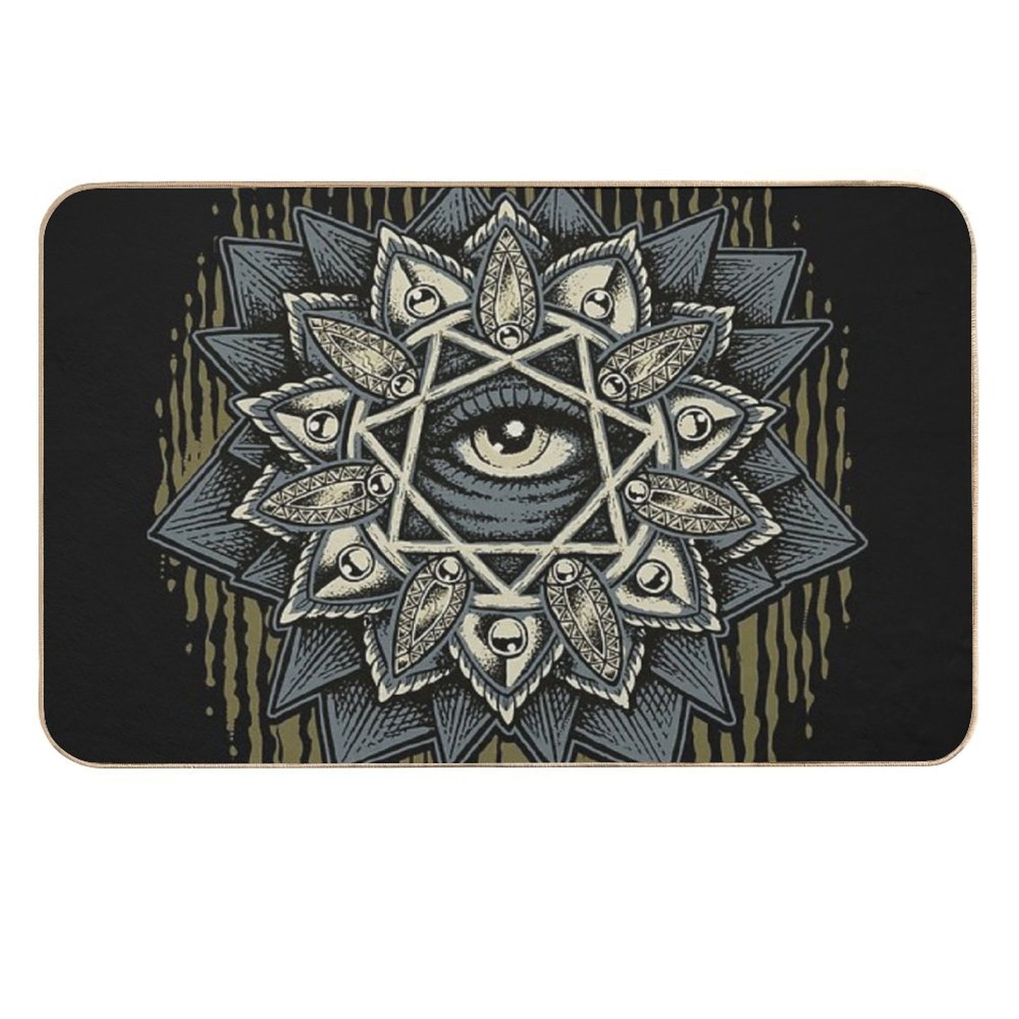 Seven Rays Eye  Stain-Proof Bath Mat
