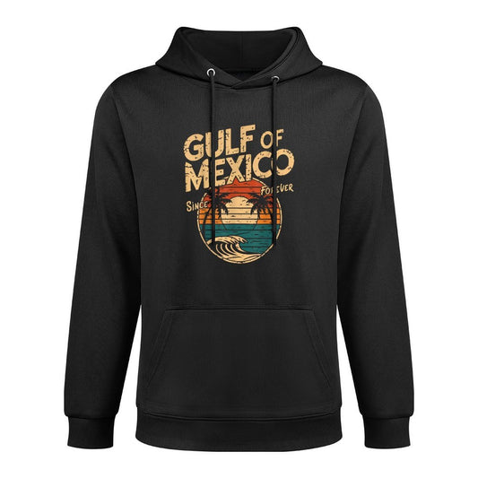 Gulf of USA America Funny Gulf of Mexico Flag Map Pilling-Resistant Hoodie
