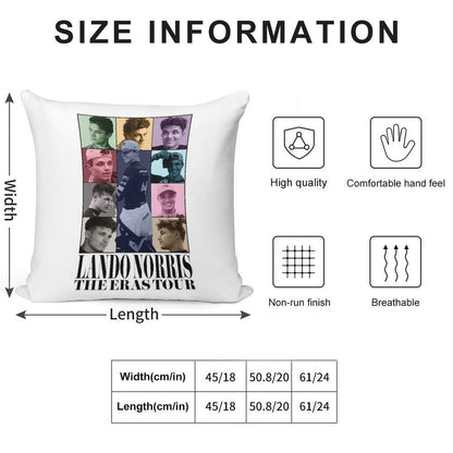 Lando Norris  The Eras Tour Soft Multiple Sizes Throw Pillow