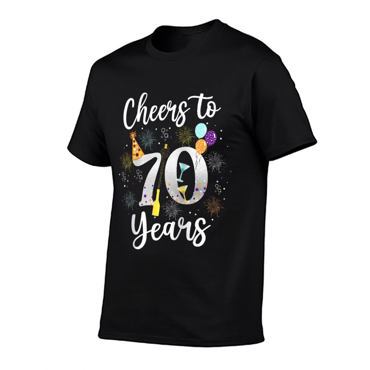 Cheers To 70 Years 70th Birthday Wine Lover Born 1953 Raglan Baseball  Trendy Pattern T-Shirt