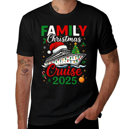 Family Christmas Cruise 2025 Matching Group Cruise Holiday  Graphic-printed T-Shirt