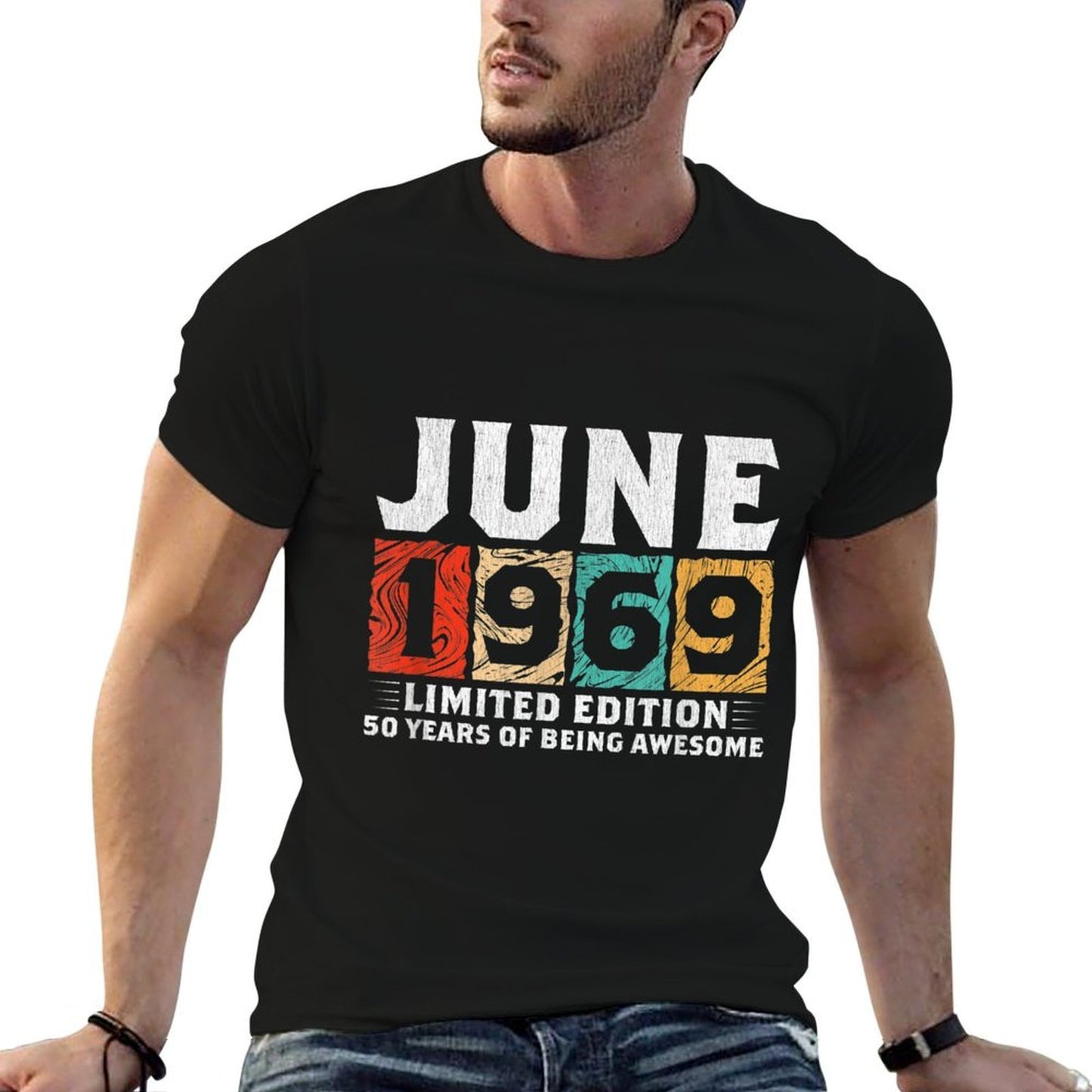 Born June 1969 Limited Edition 50th Birthday Gift  Breathable T-Shirt