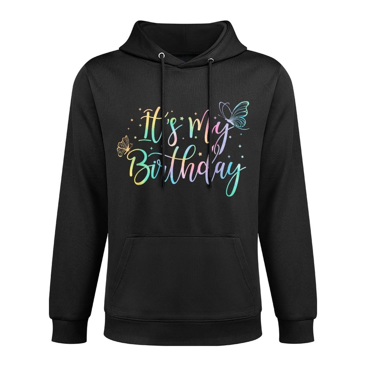 It's My Birthday Butterfly Tie Dye Birthday Party Women Girl Easy Care Hoodie