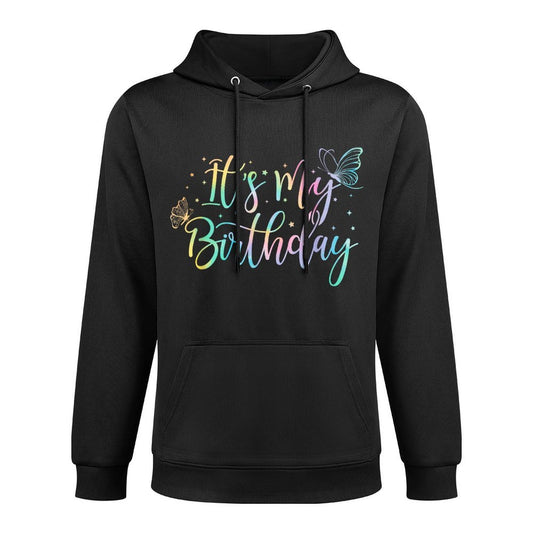 It's My Birthday Butterfly Tie Dye Birthday Party Women Girl Easy Care Hoodie
