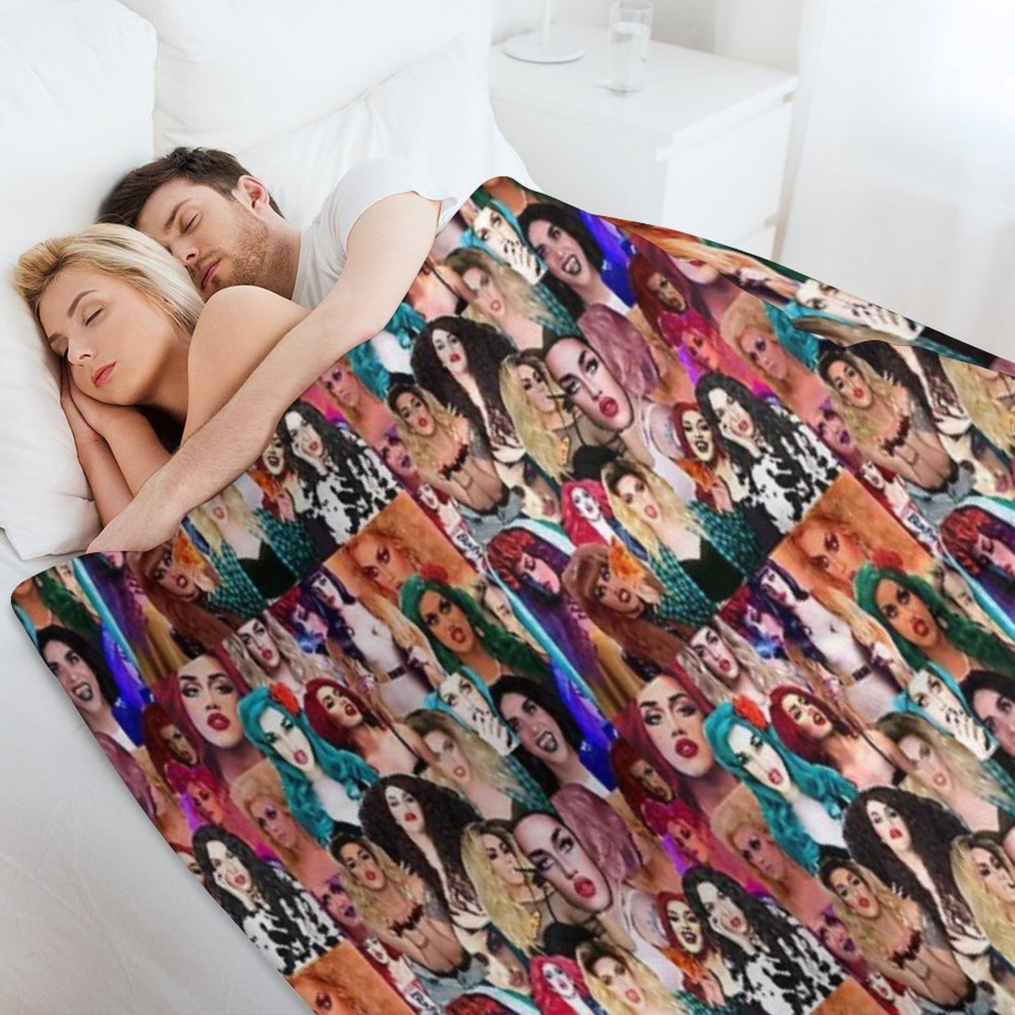Adore Delano Collage Plush Throw Blanket