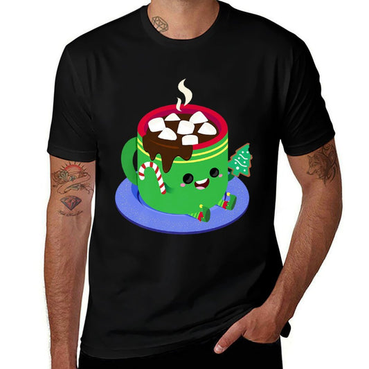 Festive Hot Chocolate Premium  Polyester Blend T-Shirt