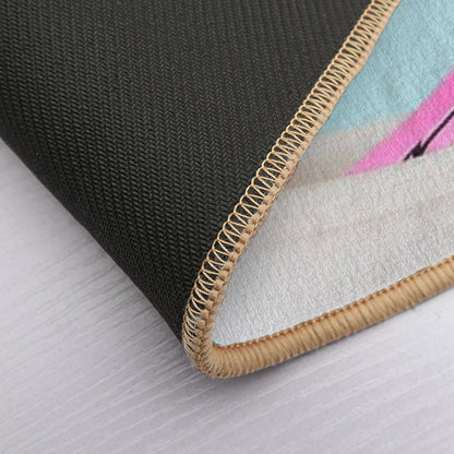 Playing Flamingo in Bathtub  Multi-Purpose Bath Mat