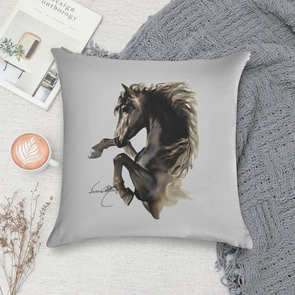 Black Fury (Cut-Out) Soft Skin-Friendly Throw Pillow