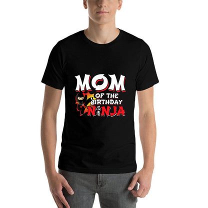 Ninja Birthday Party Gift - Mom of The Birthday Ninja  Eco-friendly Material T-Shirt