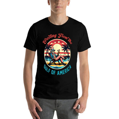 Greeting From The Gulf Of Usa America Trump Patriotic Gulf Moisture-wicking T-Shirt