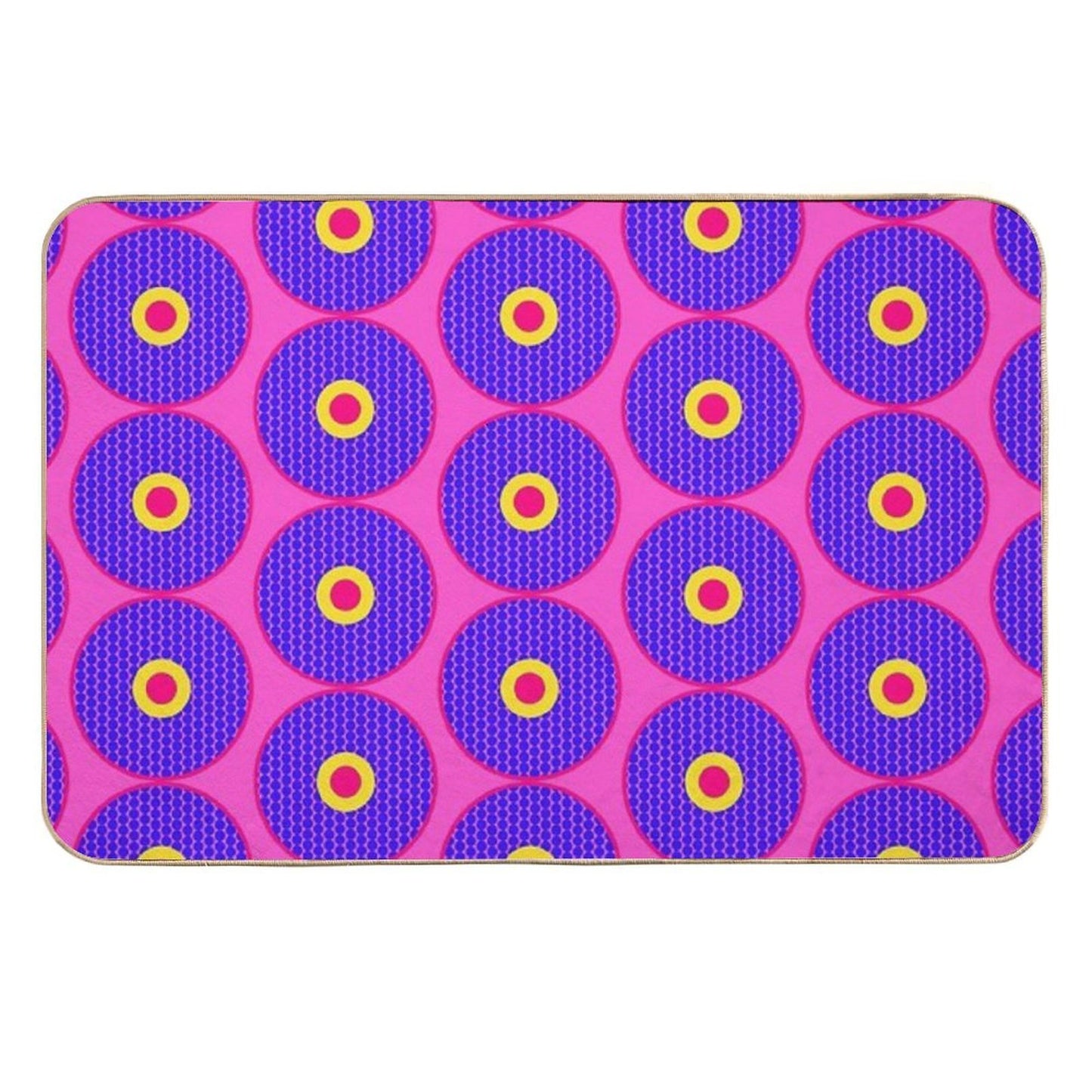 African Inspired Print  Slip-Resistant Bath Mat