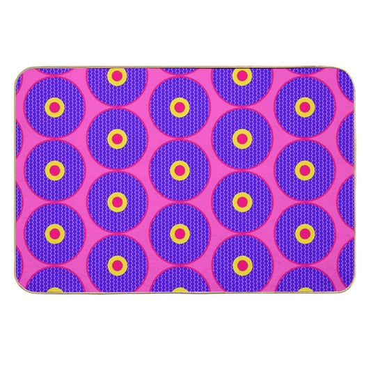African Inspired Print  Slip-Resistant Bath Mat