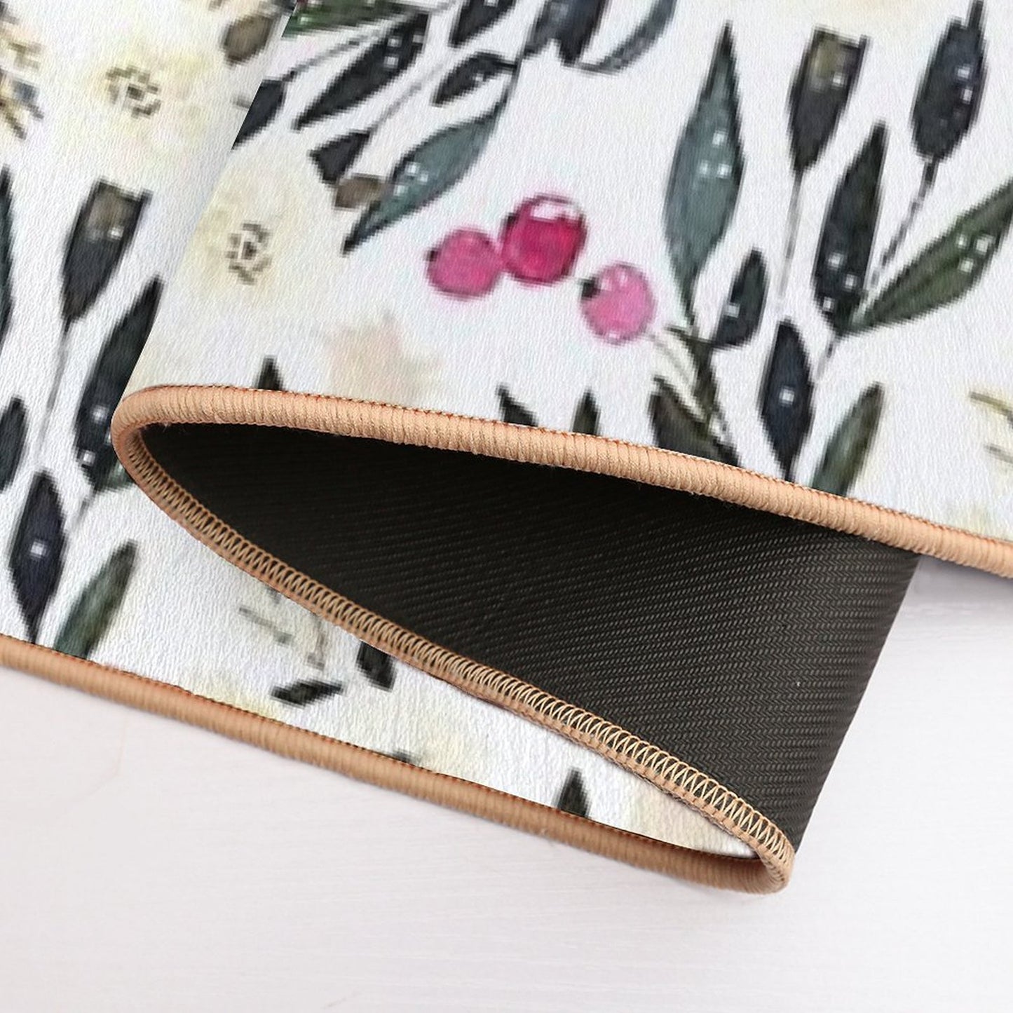 Beautiful Colorful Floral Watercolor Pattern  Anti-Trip Bath Mat