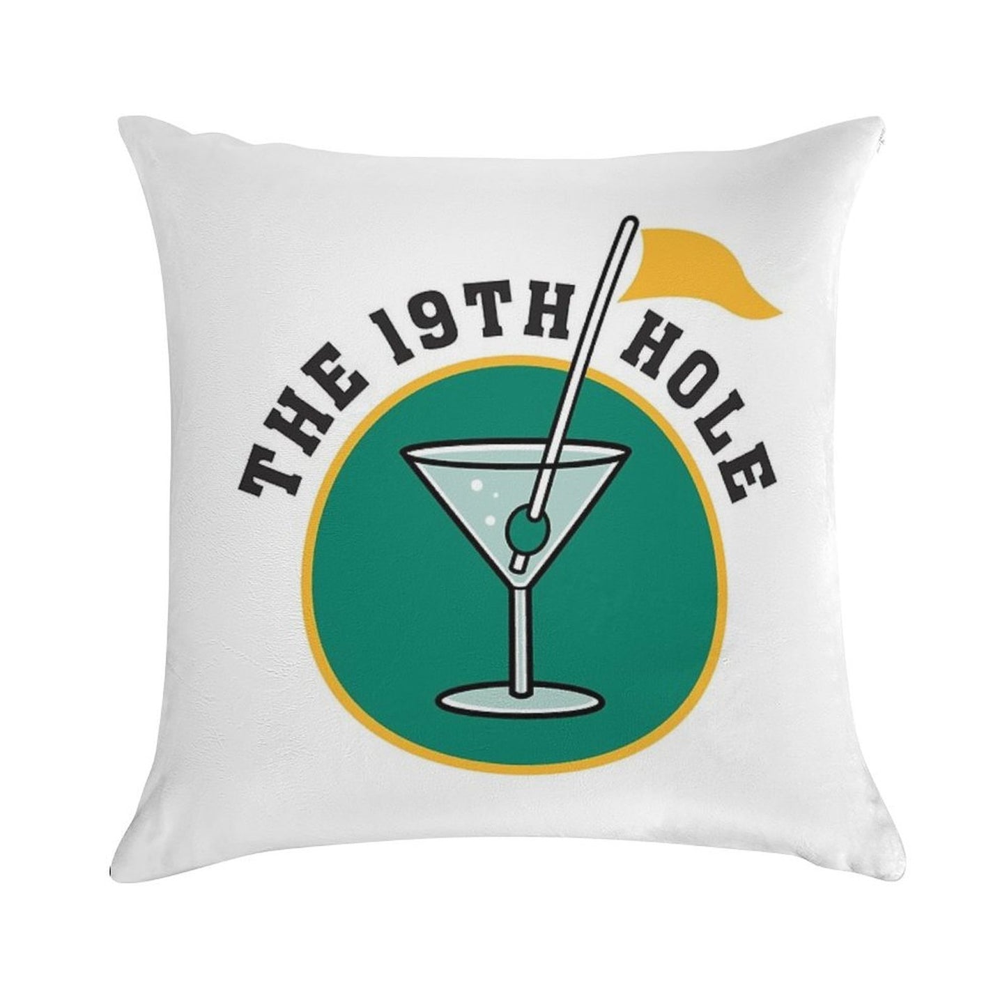 Golf 19th Hole Soft Skin-Friendly Throw Pillow