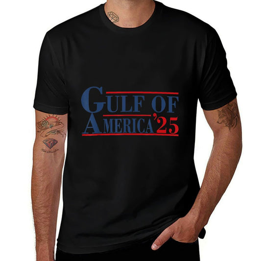 Gulf Of USA America Est 2025 USA American Flag Gulf Mexico Odor-resistant T-Shirt