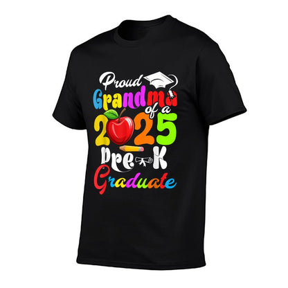Proud Grandma Of 2025 Pre-K Graduate Mothers Day Graduation  Versatile T-Shirt