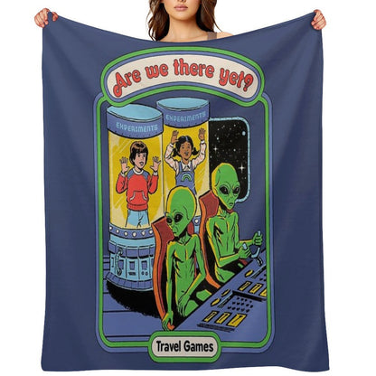 Are We There Yet Machine-washable Throw Blanket
