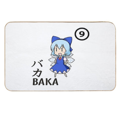 BAKA!! ⑨⑨⑨⑨⑨⑨⑨⑨⑨⑨ CIRNO STRONG! Essential .  Dirt-Trapping Bath Mat