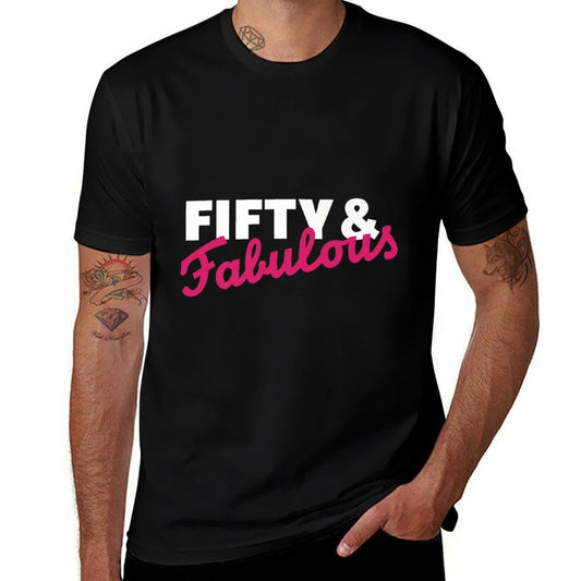 Fifty & Fabulous 50th Birthday Premium Comfortable T-Shirt