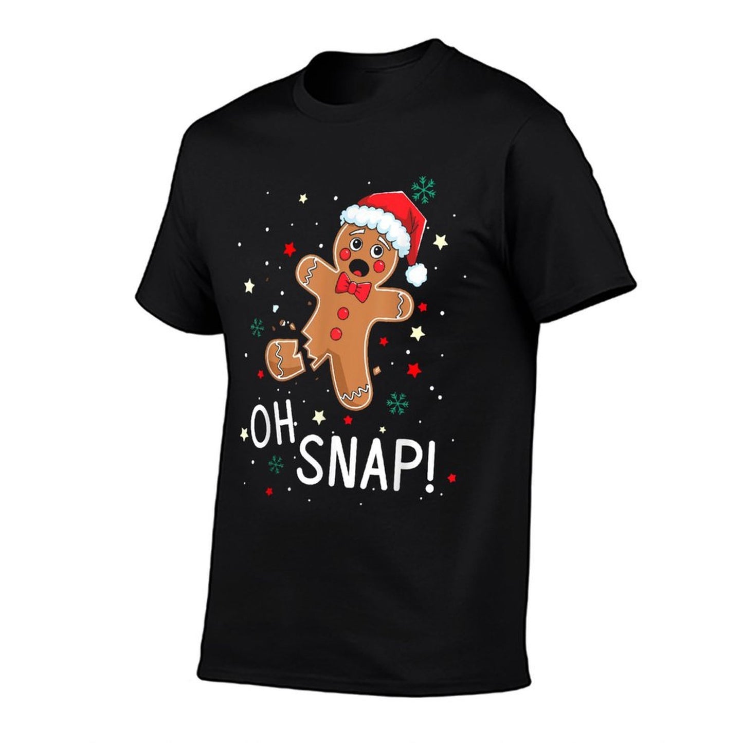Oh Snap Gingerbread Man Cute Christmas Cookie Baking Team  Durable T-Shirt
