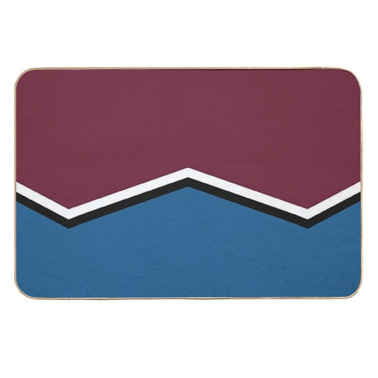 Colorado Avalanche Retro Stripes  Slip-Resistant Bath Mat