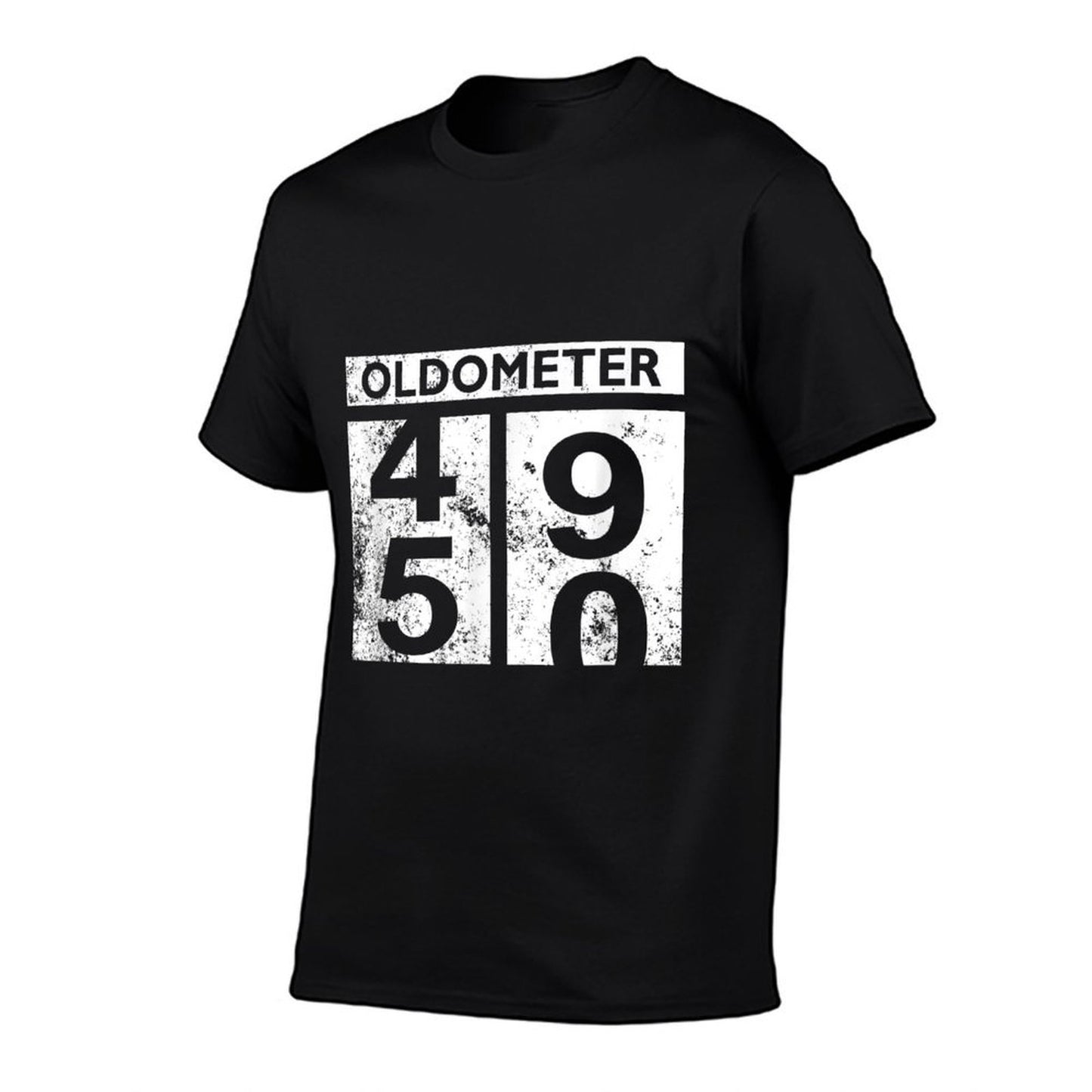 Oldometer 49-50 for 50th Birthday  Heathered Texture T-Shirt