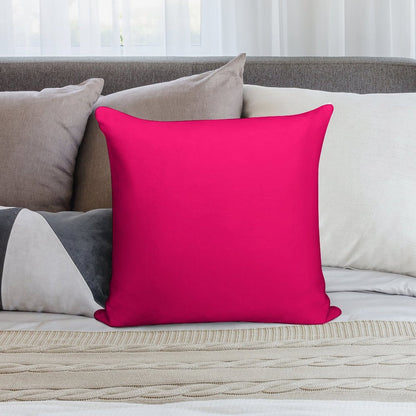 Super Bright Fluorescent Pink Neon Soft Washable Throw Pillow