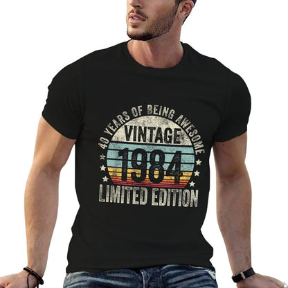 40 Year Old Gifts Vintage 1984 Limited Edition 40th Birthday  Vintage-inspired T-Shirt
