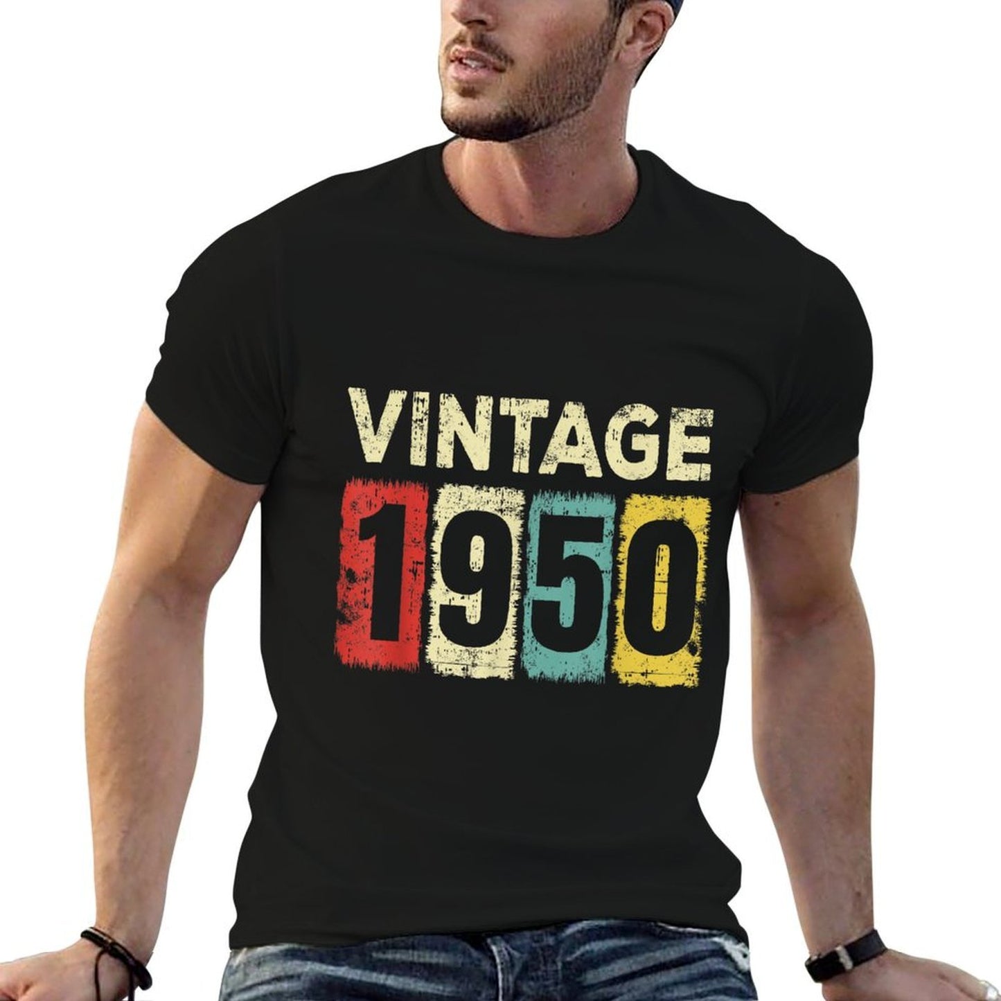 75 Year Old Birthday Vintage 1950 75th Birthday  Vintage-inspired T-Shirt