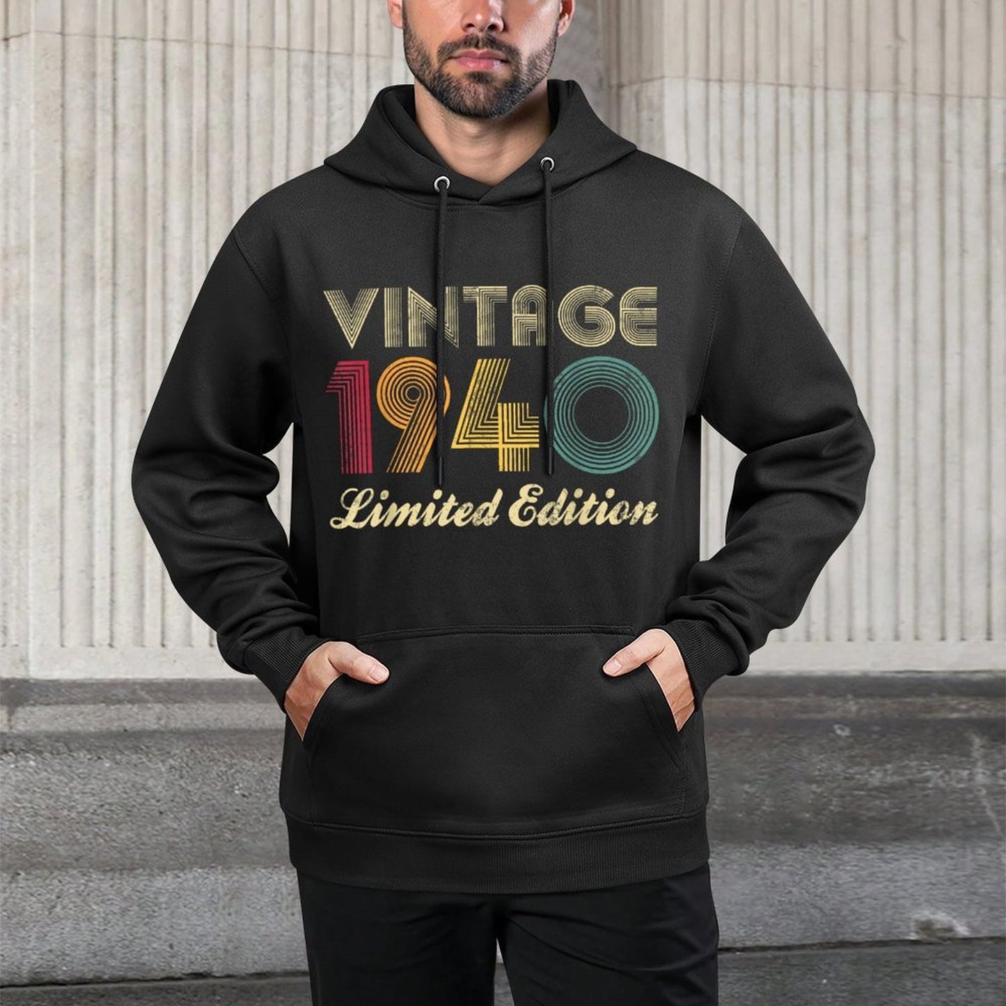 83rd Birthday Gift 1940 Vintage Limited Edition 83 Years Old Layering Staple Hoodie