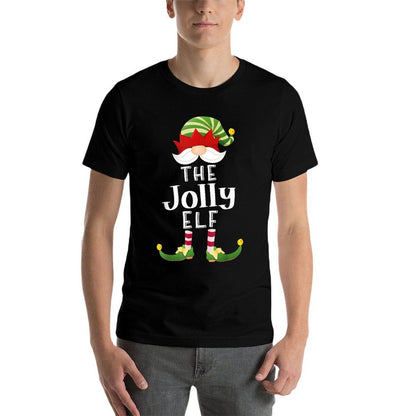 Jolly Elf Group Christmas Funny Pajama Party Comfortable T-Shirt