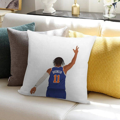 JALEN BRUNSON Soft Bedroom Essential Throw Pillow