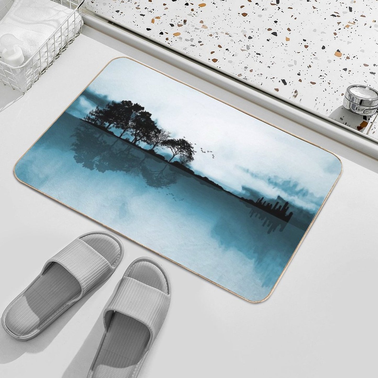 Nature Guitar Blues  Long-Lasting Bath Mat