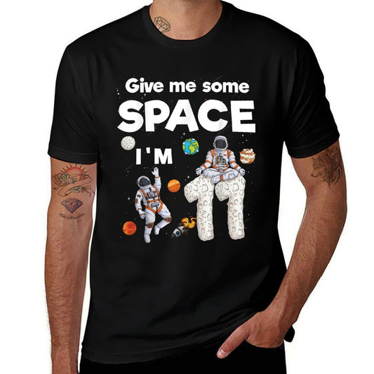 Outer Space Astronaut Planets Eleven Year Old 11th Birthday  Tagless Design T-Shirt
